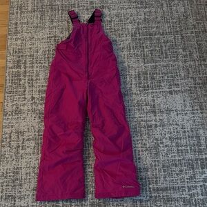 Columbia Fuchsia Snow Bib Pants